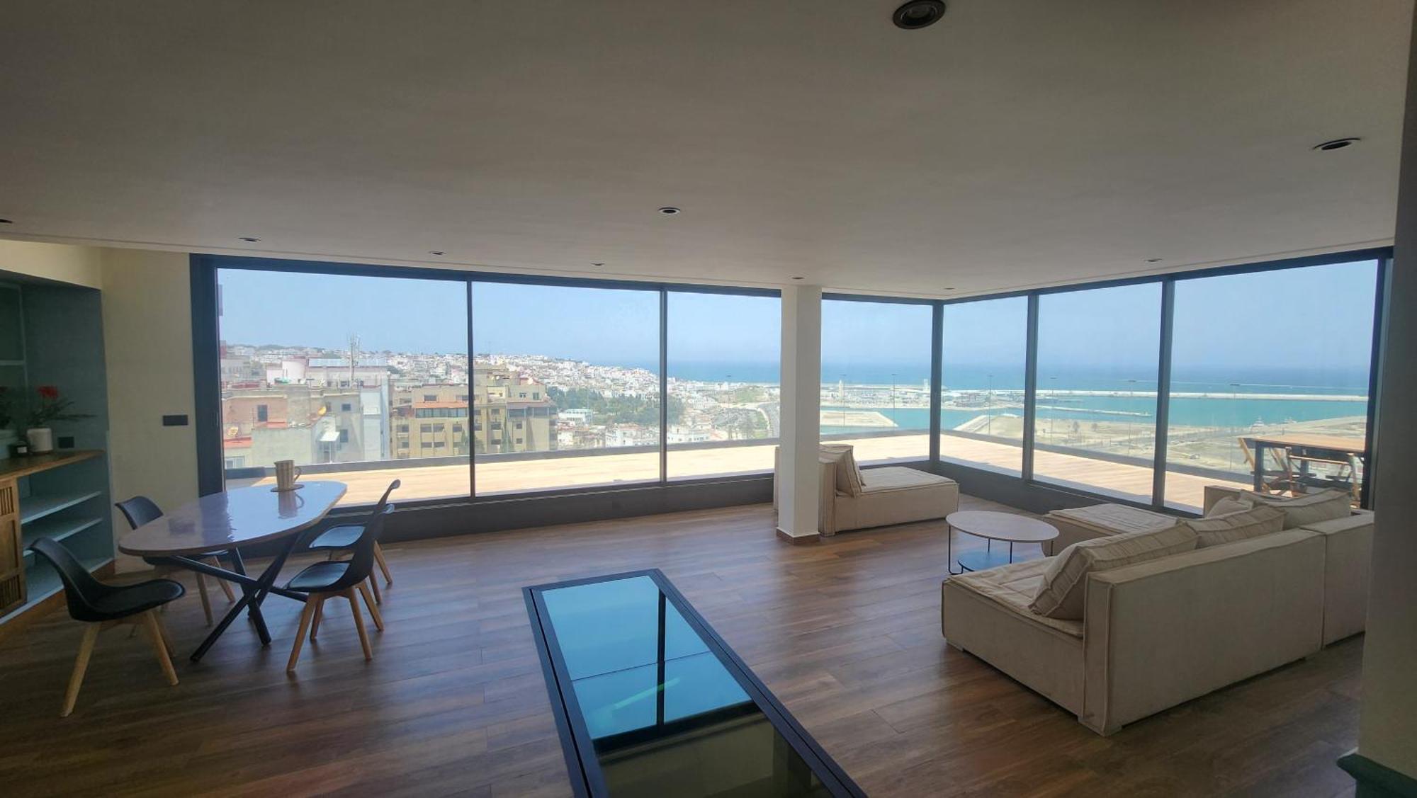Magnifique Penthouse 160M2 Terrasse 90M2 Vue Mer Tanger Eksteriør bilde