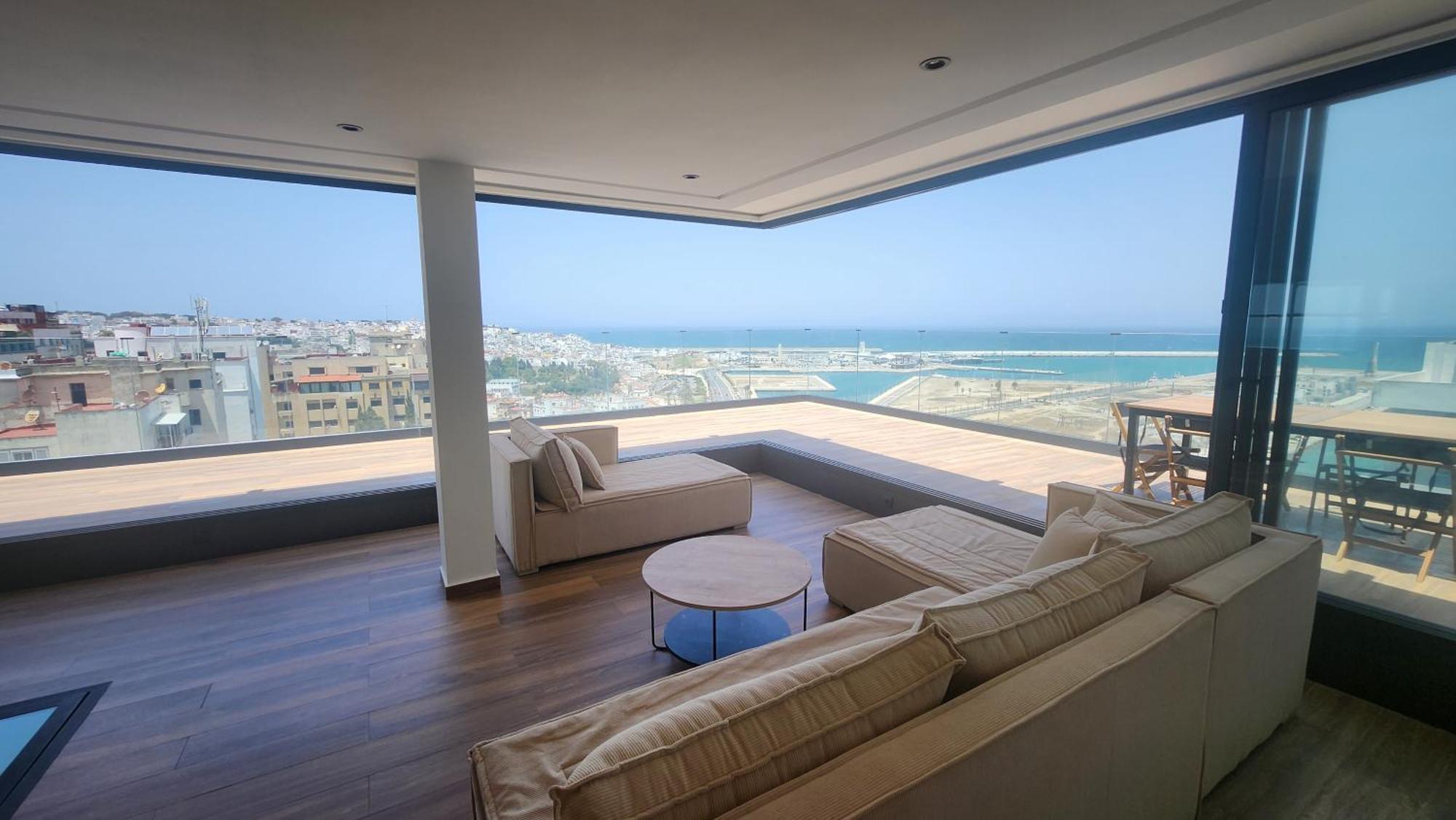 Magnifique Penthouse 160M2 Terrasse 90M2 Vue Mer Tanger Eksteriør bilde