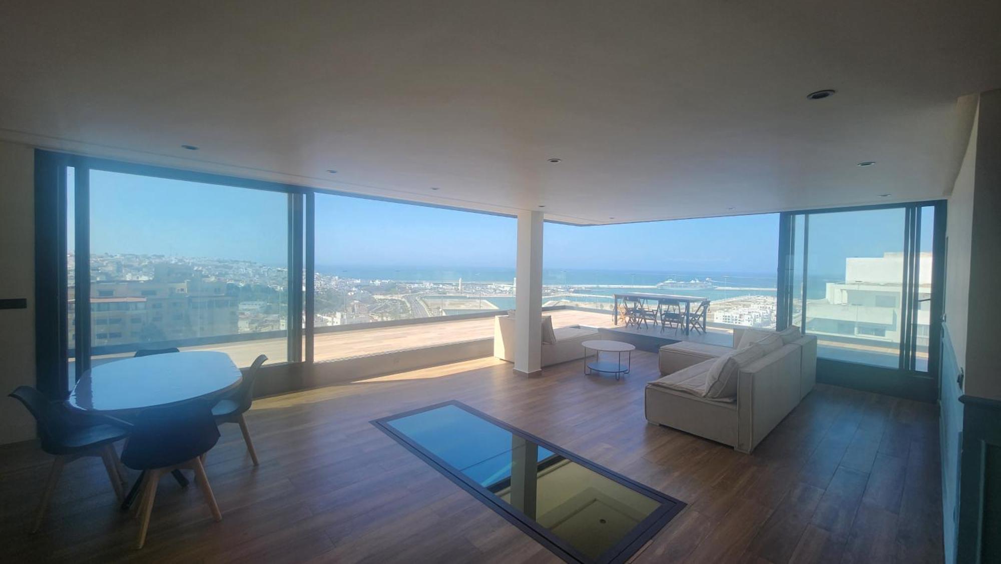Magnifique Penthouse 160M2 Terrasse 90M2 Vue Mer Tanger Eksteriør bilde