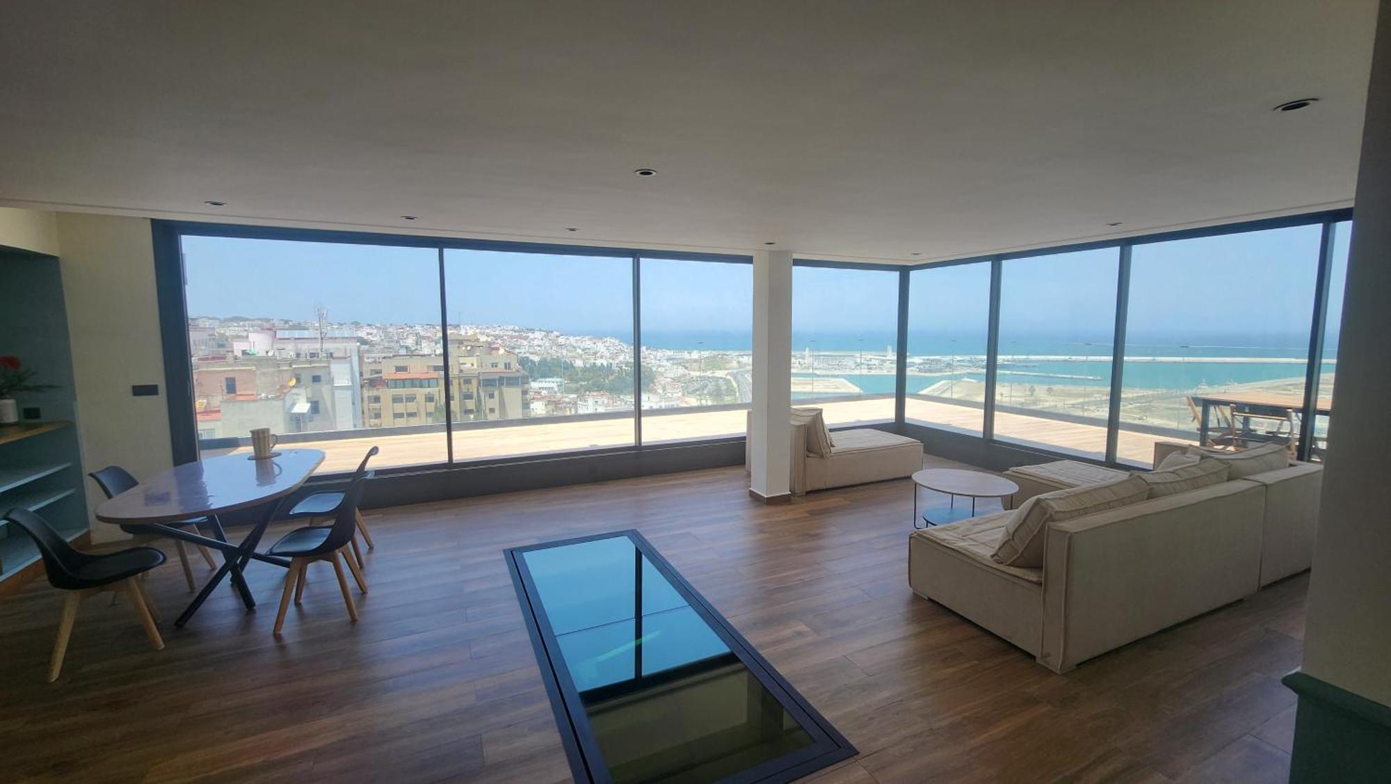 Magnifique Penthouse 160M2 Terrasse 90M2 Vue Mer Tanger Eksteriør bilde