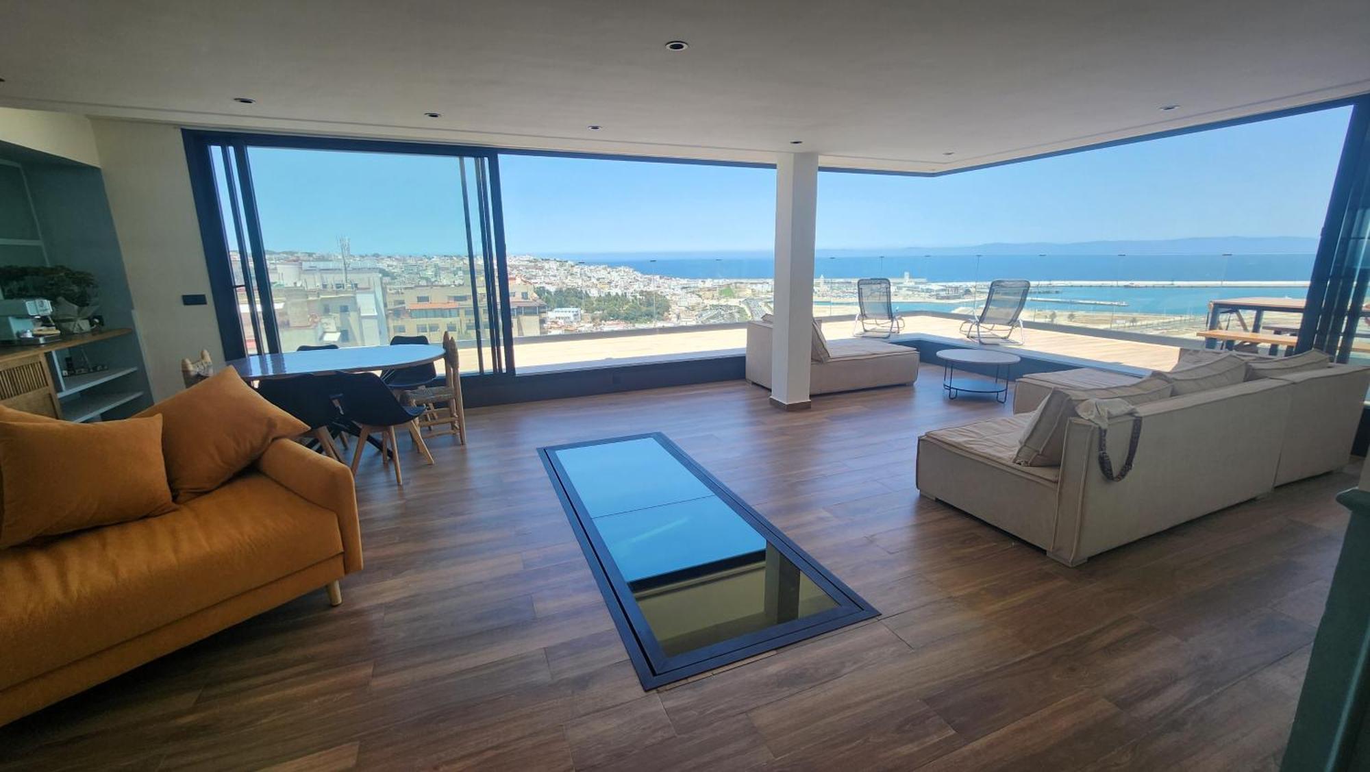 Magnifique Penthouse 160M2 Terrasse 90M2 Vue Mer Tanger Eksteriør bilde
