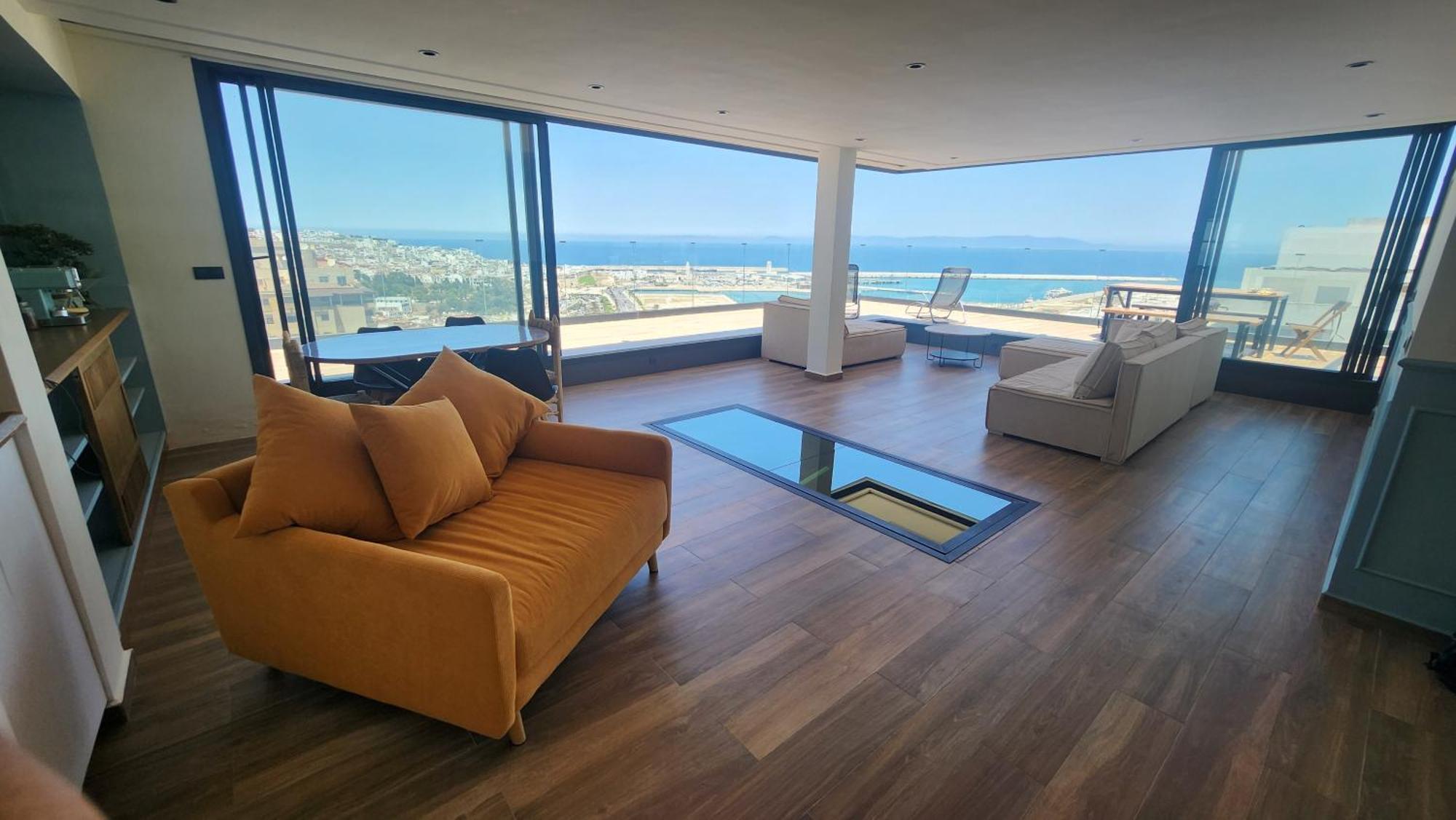 Magnifique Penthouse 160M2 Terrasse 90M2 Vue Mer Tanger Eksteriør bilde