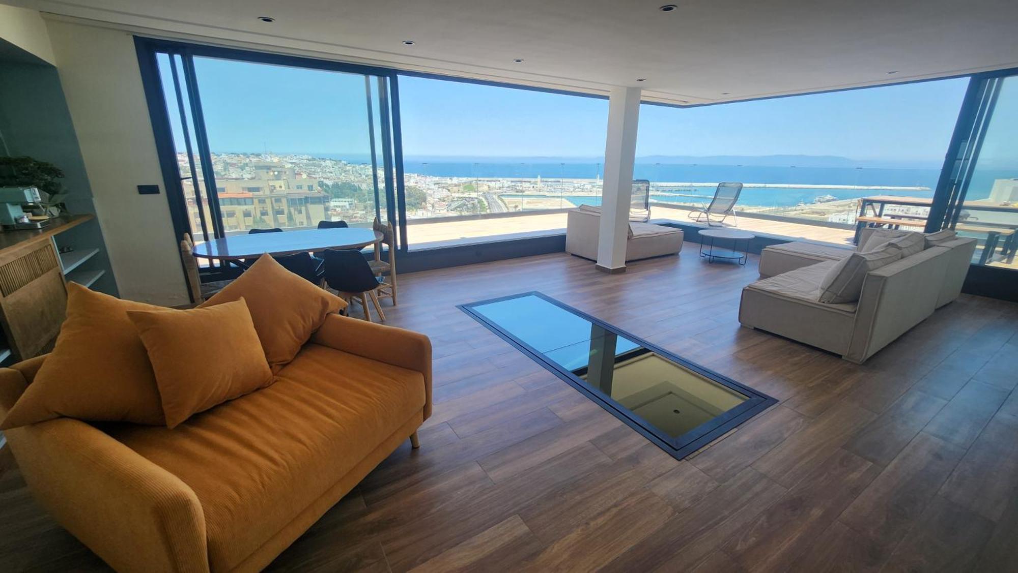 Magnifique Penthouse 160M2 Terrasse 90M2 Vue Mer Tanger Eksteriør bilde